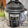 Panela de Pressão Mecanica, 6L, Inox/Preto, 220v, Midea