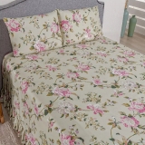 Colcha Premium Queen 3 Peças Percal 400 Fios Toque Macio