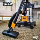 WAP Aspirador de Pó e Água Barril GTW INOX 12, Compacto, 12 Litros