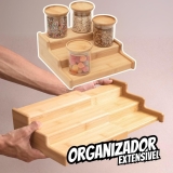 OIKOS Rack Organizador Extensível de Bambu