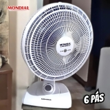 Ventilador De Mesa 40cm Super Power, Mondial, Branco/azul, 140w 110V