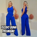Macacão Feminino Longo Pantalona Duna Linha Premium