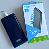 Carregador Portátil (Power Bank) Ultra Rápido 10000mAh Power Delivery 20W 2 Saídas USB + 1 Saída/Entrada USB-C Preto I2GO – I2GO PRO