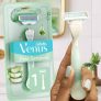 Gillette Venus Pele Sensível Aparelho de Depilar Recarregável com Aloe Vera, 1ud