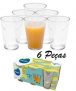 Jogo de Copos de Vidro 265ml 6 Peças – Nadir Maracatu