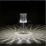 Lâmpada Noturna De Mesa Com Cristal E Acrílico Diamante