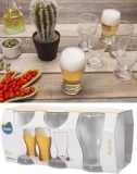 Jogo de Copos de Vidro para Cerveja 220ml – 6 Peças Nadir Frevo