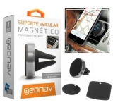 Suporte Veicular Magnético Universal para Smartphones 4 imãs, Preto, ESMAG, Geonav, Grande