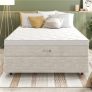 Cama Box de Casal Premium Sommier + Colchão de Casal Premium Dallas com Molas Pocket 62x138x188 cm – Bege