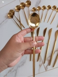 Modus Conjunto De Talheres De Aço Luxo Inoxidável 24pcs Faqueiros Cor Rosa — Aj Shops