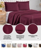 Kit Cobre Leito Colcha Queen 03 Peças Várias Cores