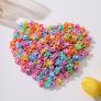 50pcs Grampo de Cabelo Infantil Lindo com Flor Acessórios para Festa de Natal
