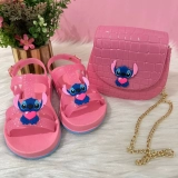 Kit Infantil Stitch Sandália e Bolsa Feminina
