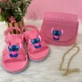 Kit Infantil Stitch Sandália e Bolsa Feminina