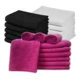 Kit 10 Toalhas de rosto Grande Felpudas para salão Laune Haus