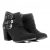 Bota Cano Curto Griffe Salto Grosso 3 Fivelas Feminin