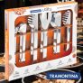 Conjunto de Pegadores Tramontina Utility 66800103 em Aço Inox – 6 Peças