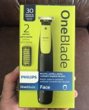 Aparador de Pelos sem Fio Philips Oneblade QP2530 com Quatro Pentes e Carregamento Rápido – Bivolt