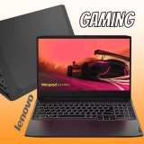 Lenovo Notebook ideapad Gaming 3 R7-5800H 8GB 256GB SSD PCIe GTX 1650 4GB 15.6″ FHD W11 82MJ0001BR, preto