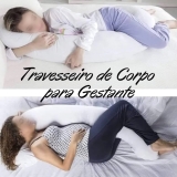 Travesseiro de Corpo Minhocão para Gestante – 21×150 cm – Fibrasca, Branco