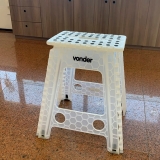 Vonder Banqueta Plástica Dobrável Branca Altura 450 Mm