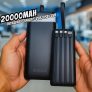 Power Bank, Carregador Portátil de 20000mAh com Carga Rápida