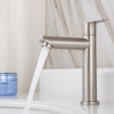 Torneira para Banheiro Amazonas Baixa em Aço Inox – Pingoo