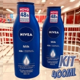 NIVEA Kit Loção Hidratante Milk Pele Seca a Extrasseca 400ml