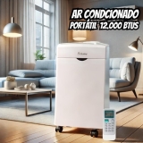 Ar Condicionado Portátil Hisense com Wi-Fi 12.000 BTUs Frio Evaporação