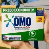 Sabão  em Pó Omo Lavagem Perfeita Sanitiza e Higieniza Concentrado 1,6kg