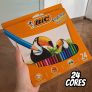 Lápis de Cor Sextavado BIC Evolution, 24 Cores