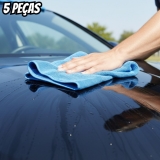 Pano de Microfibra Kit Com 5 unidades, Não Solta Fiapos