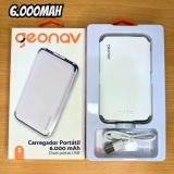 Geonav Power Bank, Carregador Portátil Universal 6.000mAh