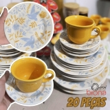 Aparelho de Jantar 20 peças Donna Bem-te-vi