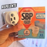 Repelente Elétrico Líquido SBP 45 Noites Cheiro Suave Novo Aparelho + Refil
