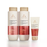 Kit Shampoo, Condicionador e Máscara Lumina Antiqueda e Crescimento